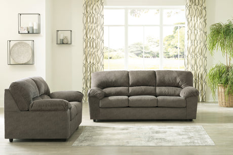 Norlou Sofa and Loveseat in Flannel - PKG014498