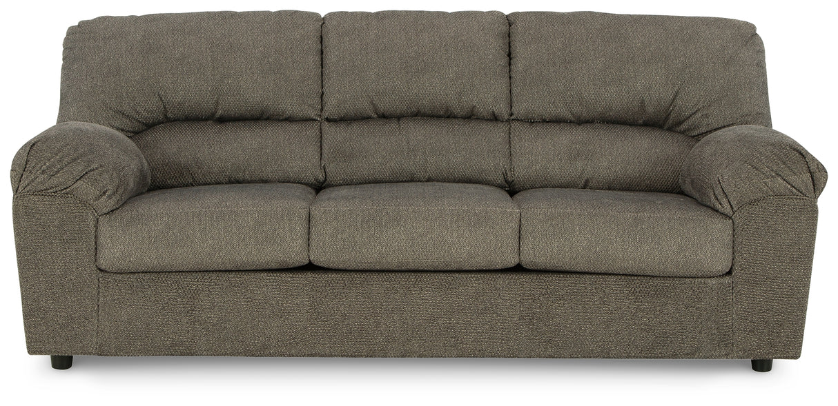 Norlou Sofa, Loveseat and Recliner in Flannel - PKG014499