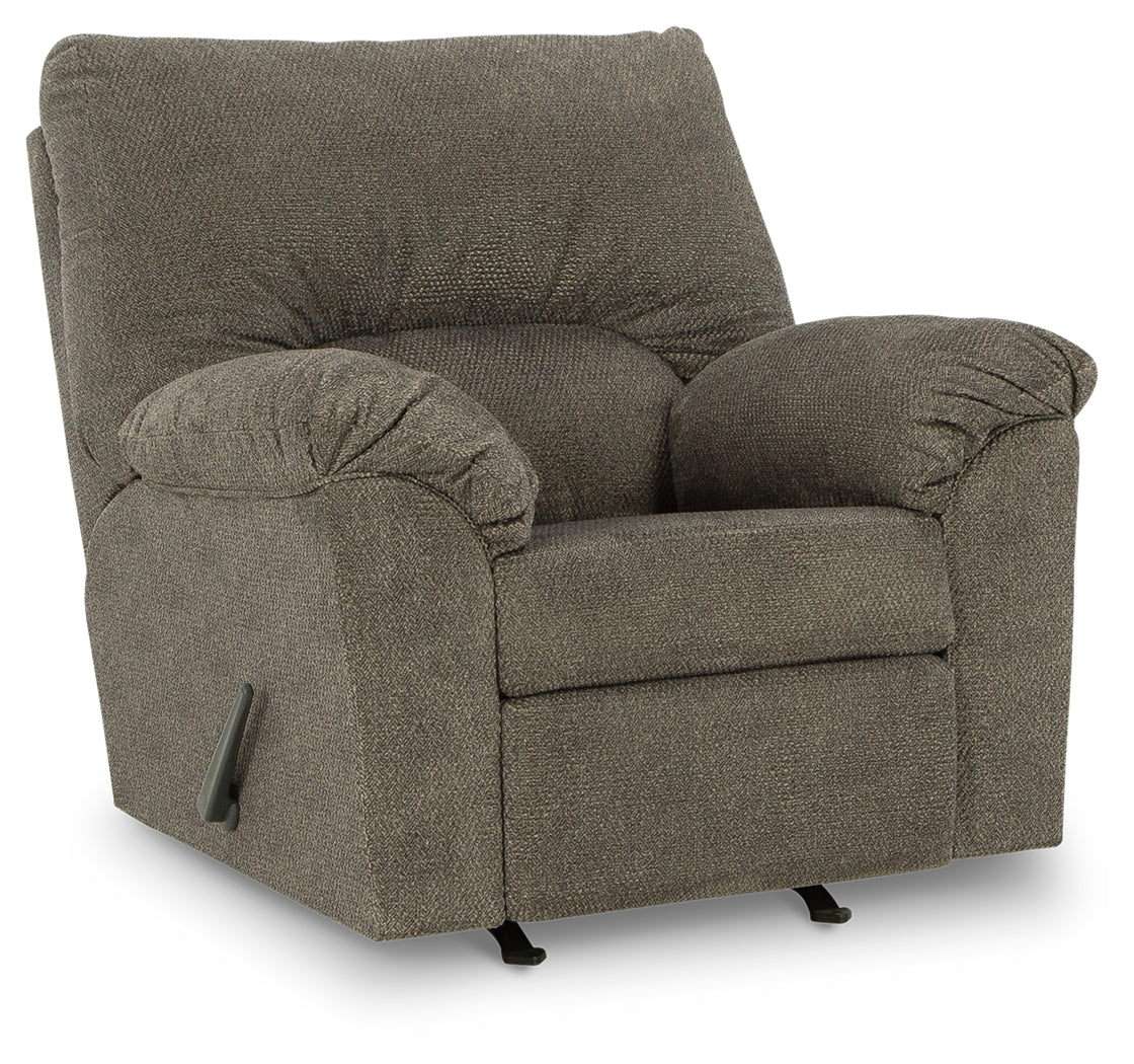 Norlou Sofa, Loveseat and Recliner in Flannel - PKG014499