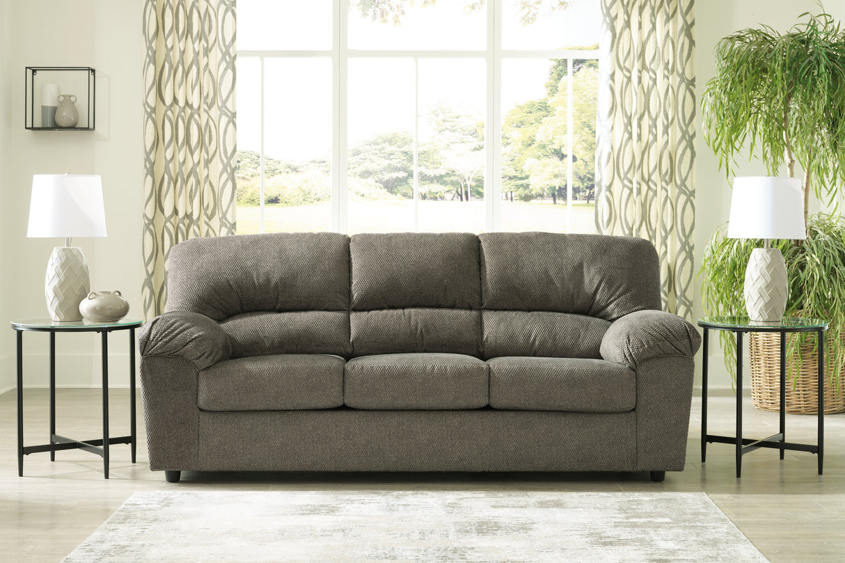 Norlou Sofa, Loveseat and Recliner in Flannel - PKG014499