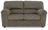 Norlou Sofa, Loveseat and Recliner in Flannel - PKG014499