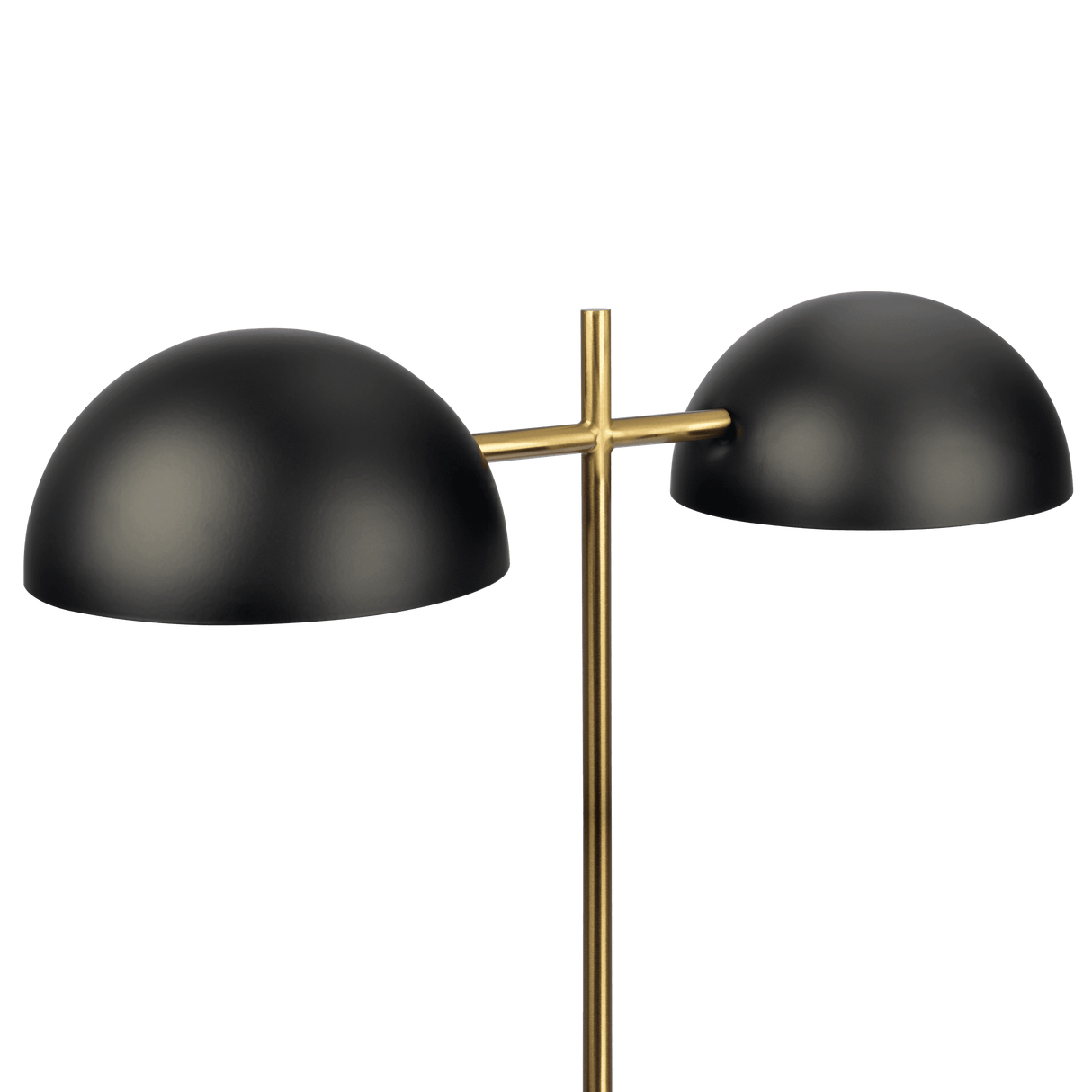 Nova Hydro Black Table Lamp with On/Off Switch Double Lamp with Faux Marble Base - TBL03700901