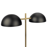 Nova Hydro Black Table Lamp with On/Off Switch Double Lamp with Faux Marble Base - TBL03700901