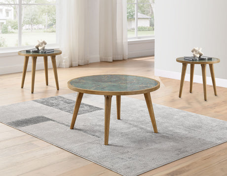 Novato Sintered Stone 3-Piece Table Set - SET | NV200GC | NV200GE(2)