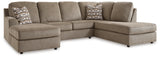 O'Phannon 2-Piece Sectional with Ottoman in Briar - PKG015794