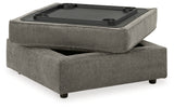 O'Phannon 2-Piece Sectional with Ottoman in Putty - PKG014855