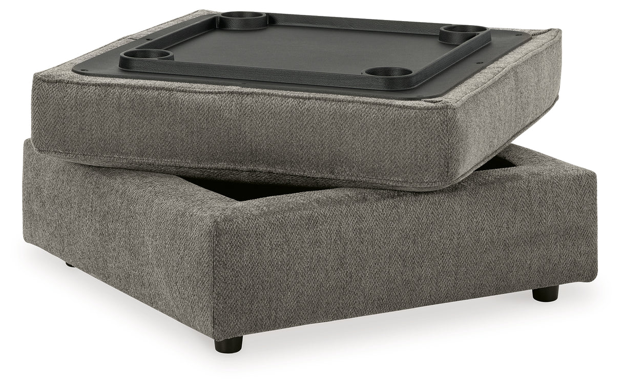 O'Phannon 2-Piece Sectional with Ottoman in Putty - PKG014856