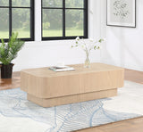 Oakmont Coffee Table Natural from Meridian - Luna Furniture