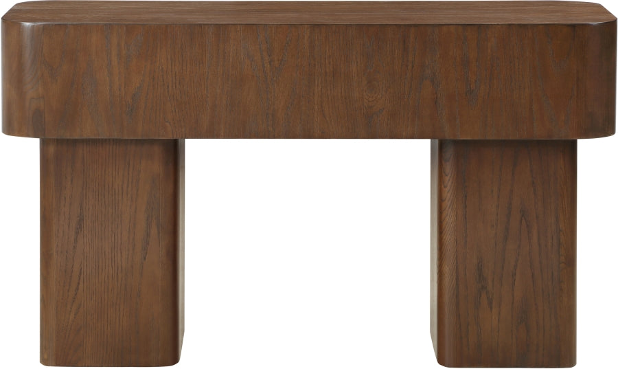 Oakmont Console Table Brown from Meridian - Luna Furniture