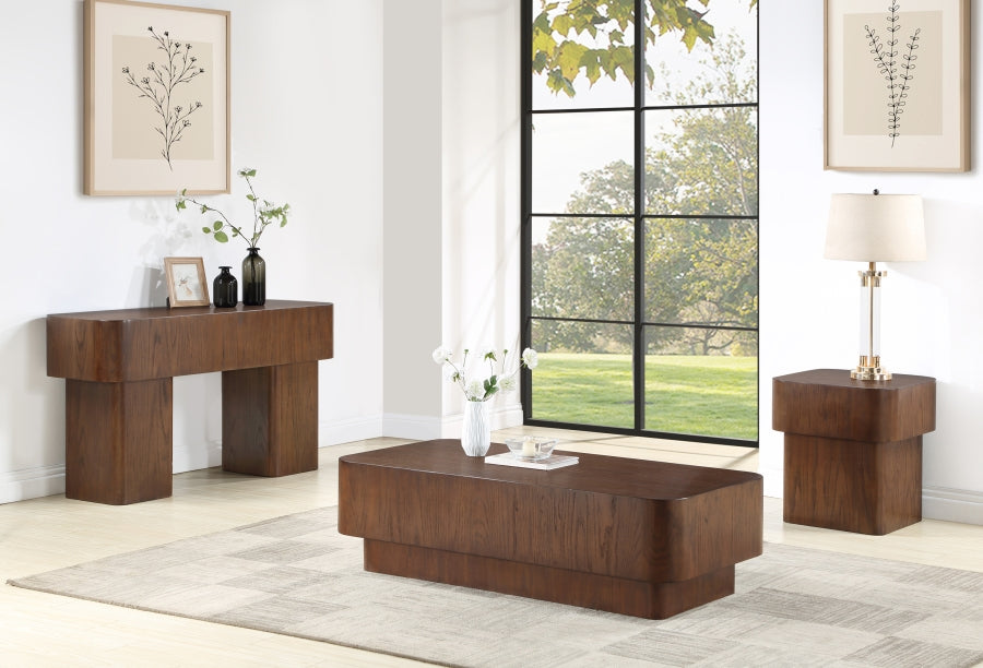 Oakmont Console Table Brown from Meridian - Luna Furniture