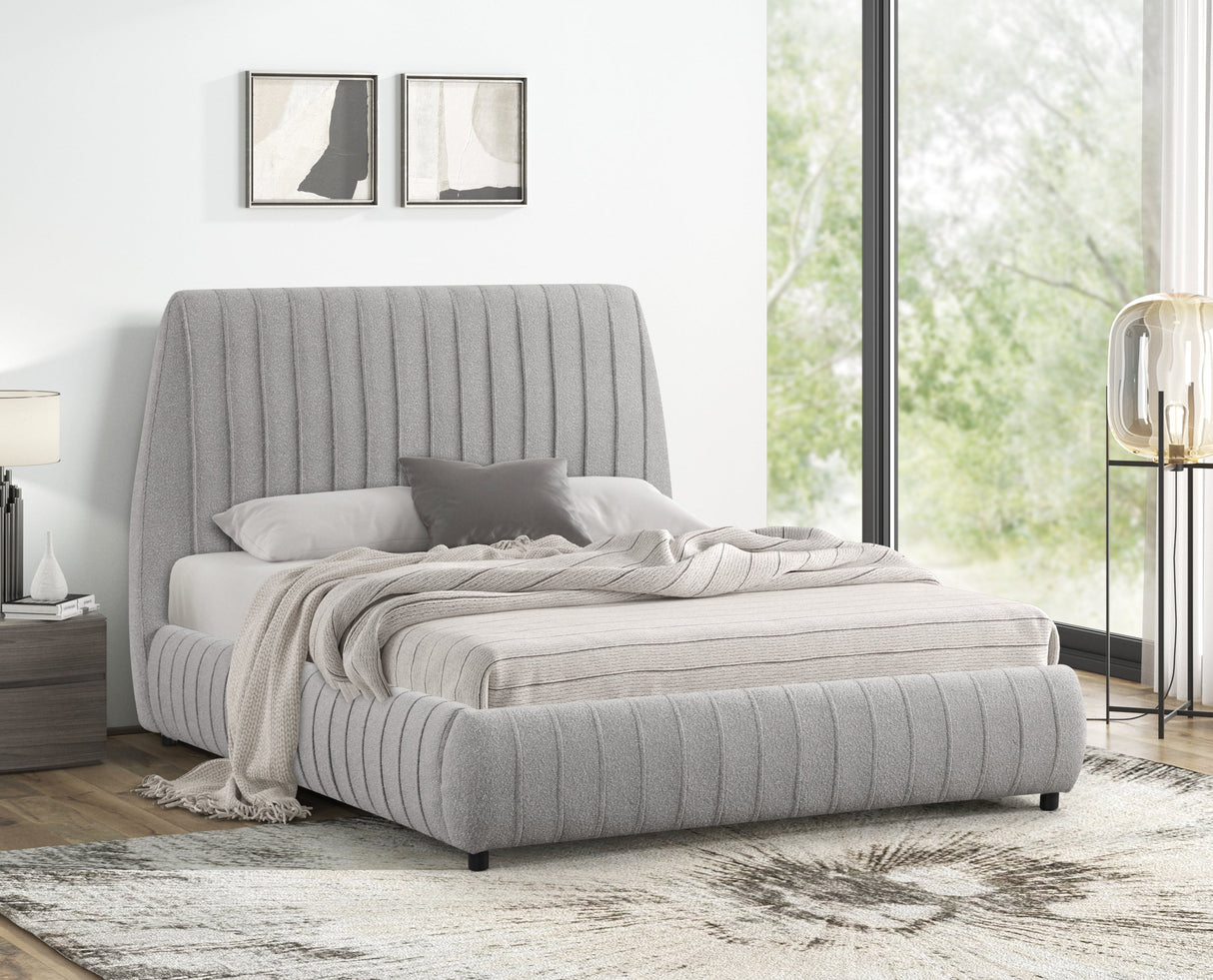 Oasis Gray King Platform Bed from Happy Homes - Luna Furniture