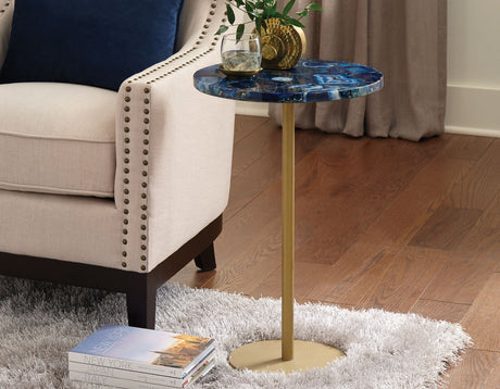 Oceana Agate Top Side Table from Steve Silver - Luna Furniture