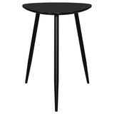 Odessa Triangular Solid Wood End Table Black from Coaster - Luna Furniture