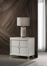 Olivia 2-drawer Nightstand Bedside Table Pearl White from Coaster - Luna Furniture