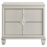 Olivia 2-drawer Nightstand Bedside Table Pearl White from Coaster - Luna Furniture