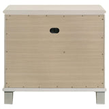 Olivia 2-drawer Nightstand Bedside Table Pearl White from Coaster - Luna Furniture