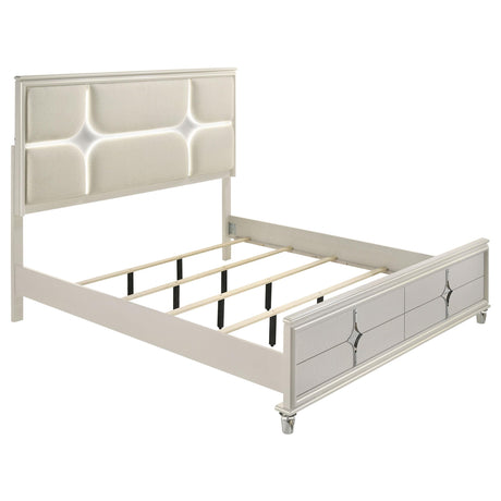 Olivia Pearl White 4-Piece California King Bedroom Set from Coaster - Luna Furniture