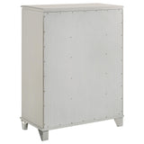 Olivia 5-drawer Bedroom Chest of Drawers Pearl White from Coaster - Luna Furniture