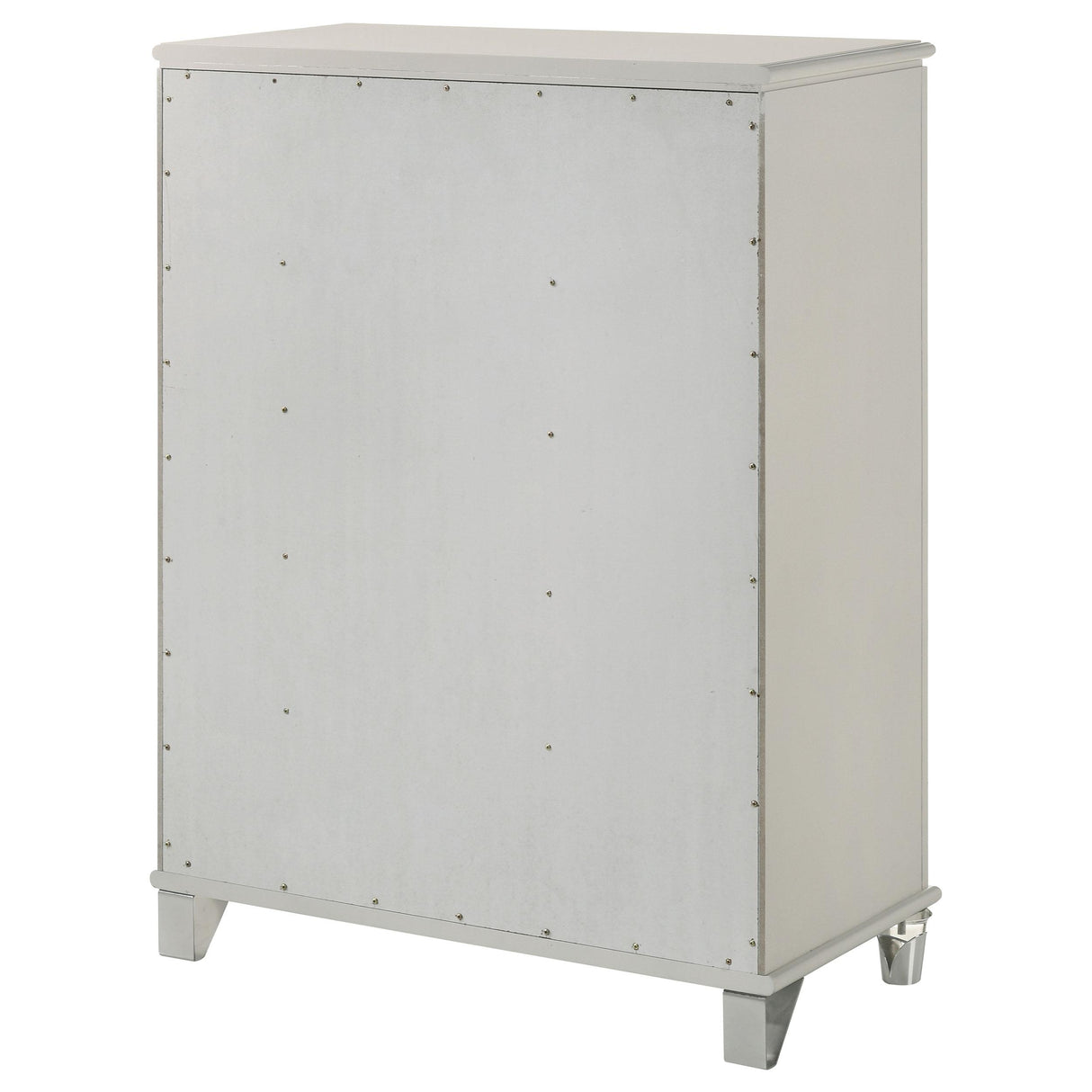 Olivia 5-drawer Bedroom Chest of Drawers Pearl White from Coaster - Luna Furniture