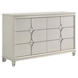 Olivia 6-drawer Dresser Cabinet Pearl White from Coaster - Luna Furniture