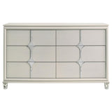 Olivia 6-drawer Dresser Cabinet Pearl White from Coaster - Luna Furniture