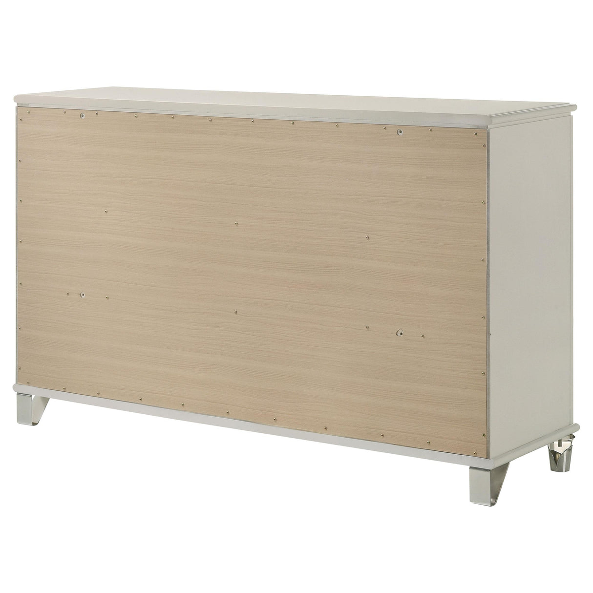 Olivia 6-drawer Dresser Cabinet Pearl White from Coaster - Luna Furniture