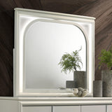 Olivia LED Dresser Mirror Pearl White from Coaster - Luna Furniture