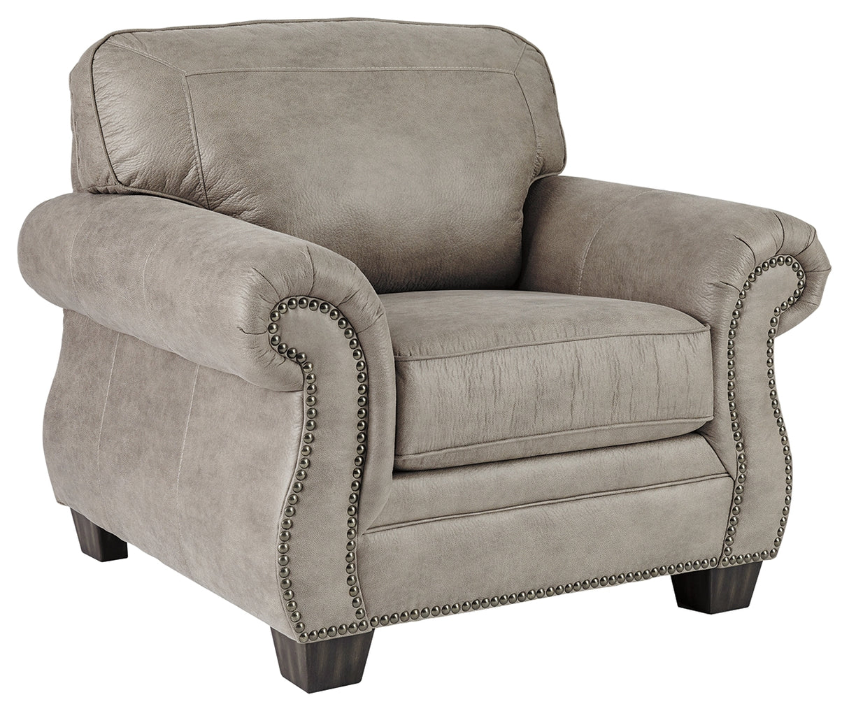 Olsberg Sofa, Loveseat, Chair and Ottoman in Steel - PKG007294