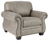 Olsberg Sofa, Loveseat, Chair and Ottoman in Steel - PKG007294