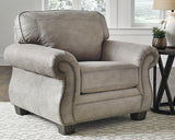 Olsberg Sofa, Loveseat, Chair and Ottoman in Steel - PKG007294