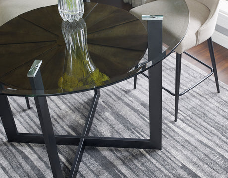 Olson 48-inch Counter Glass Top Table from Steve Silver - Luna Furniture