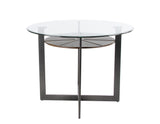 Olson 5 Piece Counter Set(Glass Counter Top Table & 4 Counter Chairs) from Steve Silver - Luna Furniture