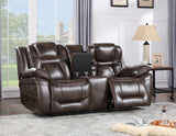 Oportuna Dual-Power Reclining Console Loveseat from Steve Silver - Luna Furniture