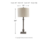 Oralieville 2-Piece Table Lamp Set in Distressed Gray - PKG015579