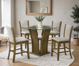 Orlando Brown/Beige 5-Piece Dining Set from Happy Homes - Luna Furniture