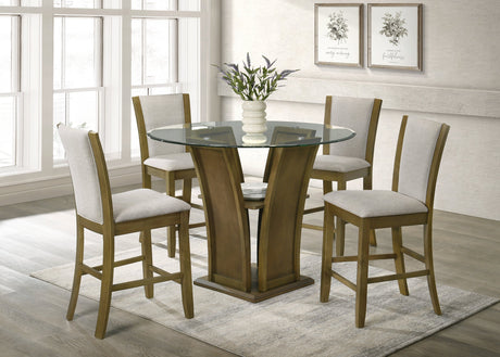 Orlando Brown/Beige 5-Piece Dining Set from Happy Homes - Luna Furniture