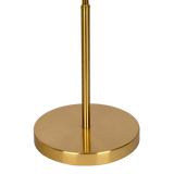 Ornate Brass Ring Base Curved Table Lamp with Triangle White Drum Shade - TBL03701001