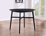 Oslo 46″ Round Counter Table, Black from Steve Silver - Luna Furniture