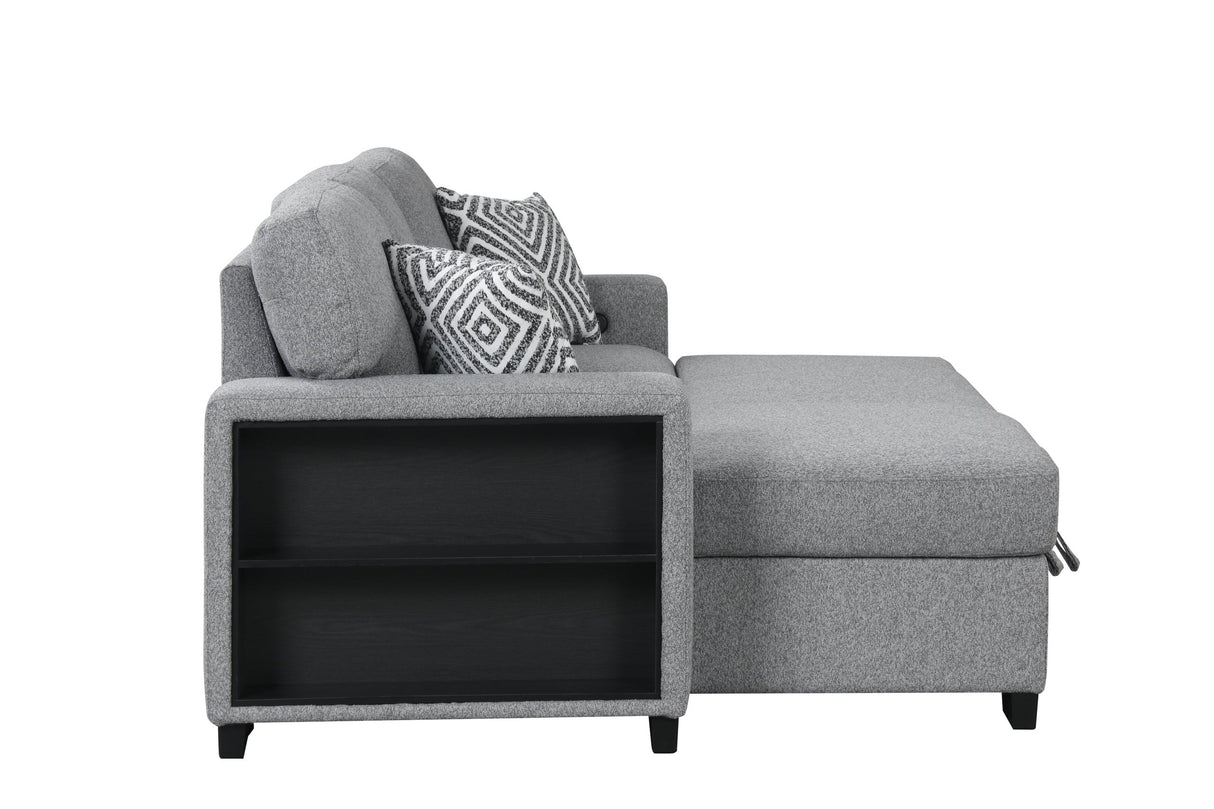 Pacific Gray Reversible Sectional With Pull-Out Bed from Happy Homes - Luna Furniture