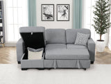 Pacific Gray Reversible Sectional With Pull-Out Bed from Happy Homes - Luna Furniture