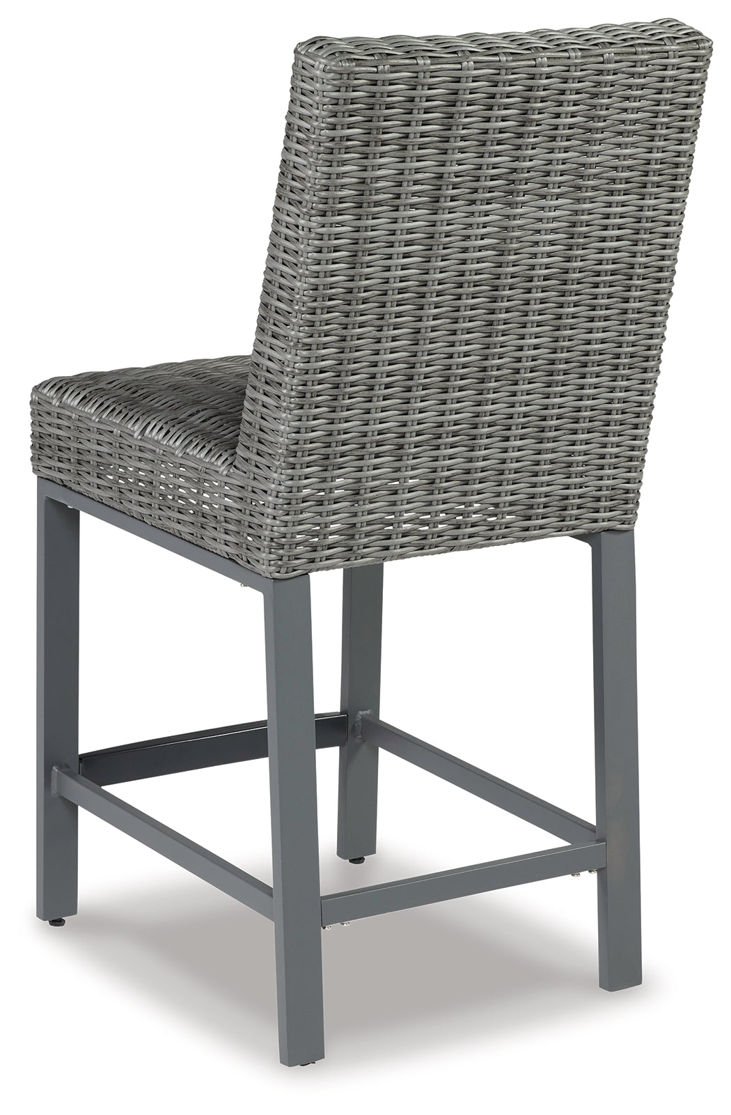 Palazzo Outdoor Bar Table and 6 Barstools in Gray from Ashley - Luna Furniture