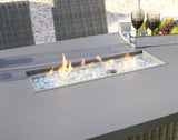 Palazzo Outdoor Bar Table and 6 Barstools in Gray from Ashley - Luna Furniture