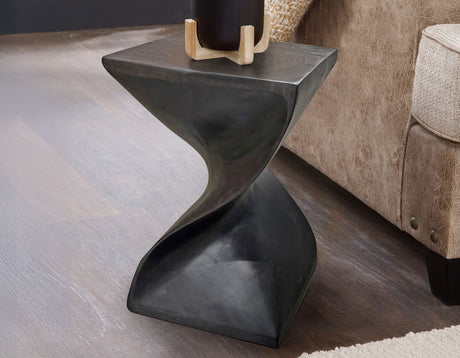 Paloma Accent Side Table, Black Finish from Steve Silver - Luna Furniture