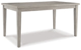 Parellen Dining Table and 6 Chairs in Gray - PKG011520