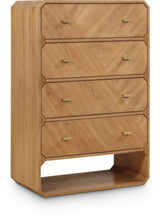 Parker Ash Veneer Chest in Natural from Meridian - Luna Furniture