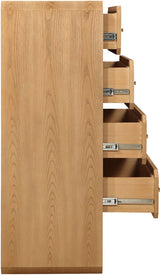 Parker Ash Veneer Chest in Natural from Meridian - Luna Furniture