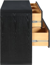 Parker Ash Veneer Dresser in Black from Meridian - Luna Furniture