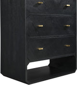 Parker Ash Veneer Dresser in Black from Meridian - Luna Furniture