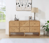 Parker Ash Veneer Dresser in Natural from Meridian - Luna Furniture