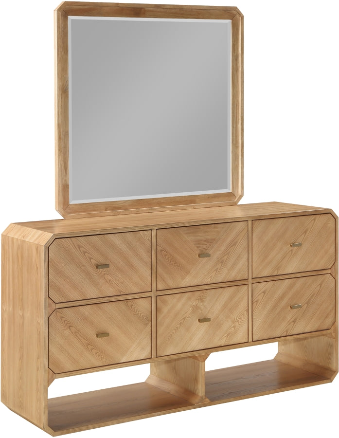 Parker Ash Veneer Dresser in Natural from Meridian - Luna Furniture